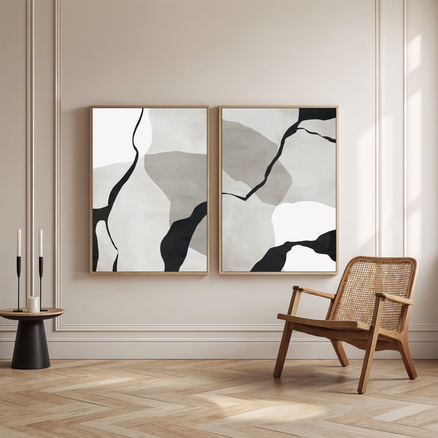 Forme Duo Framed Canvas