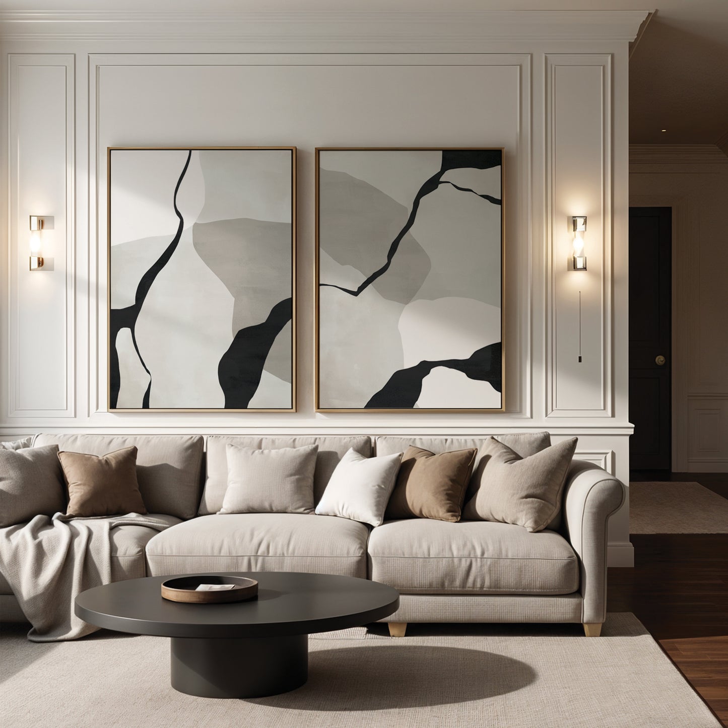 Forme Duo Framed Canvas