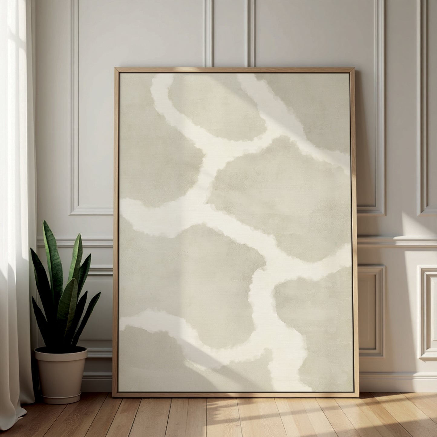 Pale Muse Framed Canvas