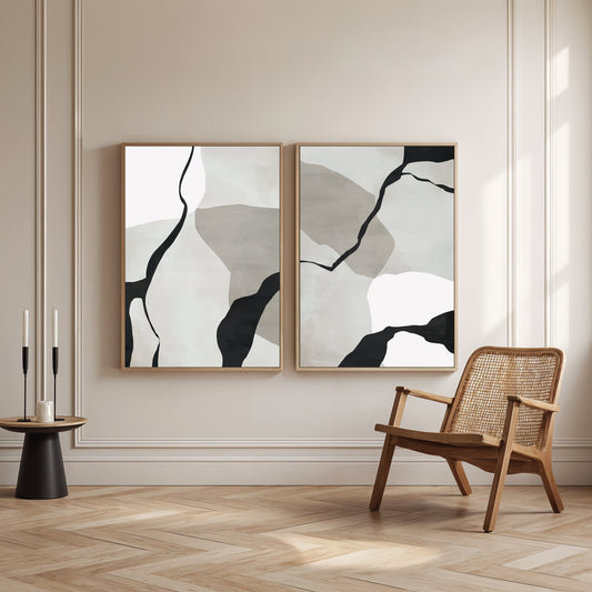 Forme Duo Framed Canvas