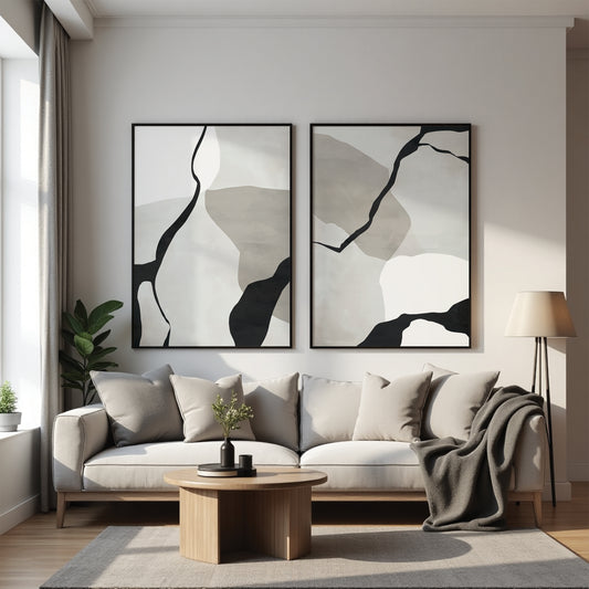 Forme Duo Framed Canvas