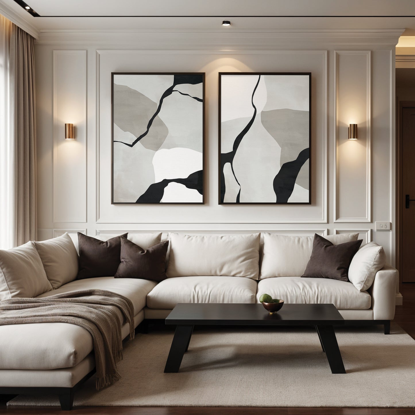 Forme Duo Framed Canvas