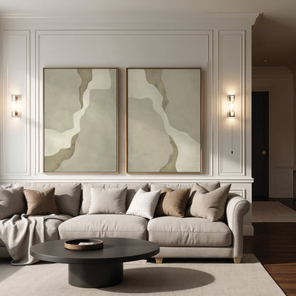 Stone Duo Framed Canvas