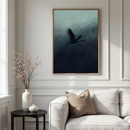 Blue Mist Framed Canvas