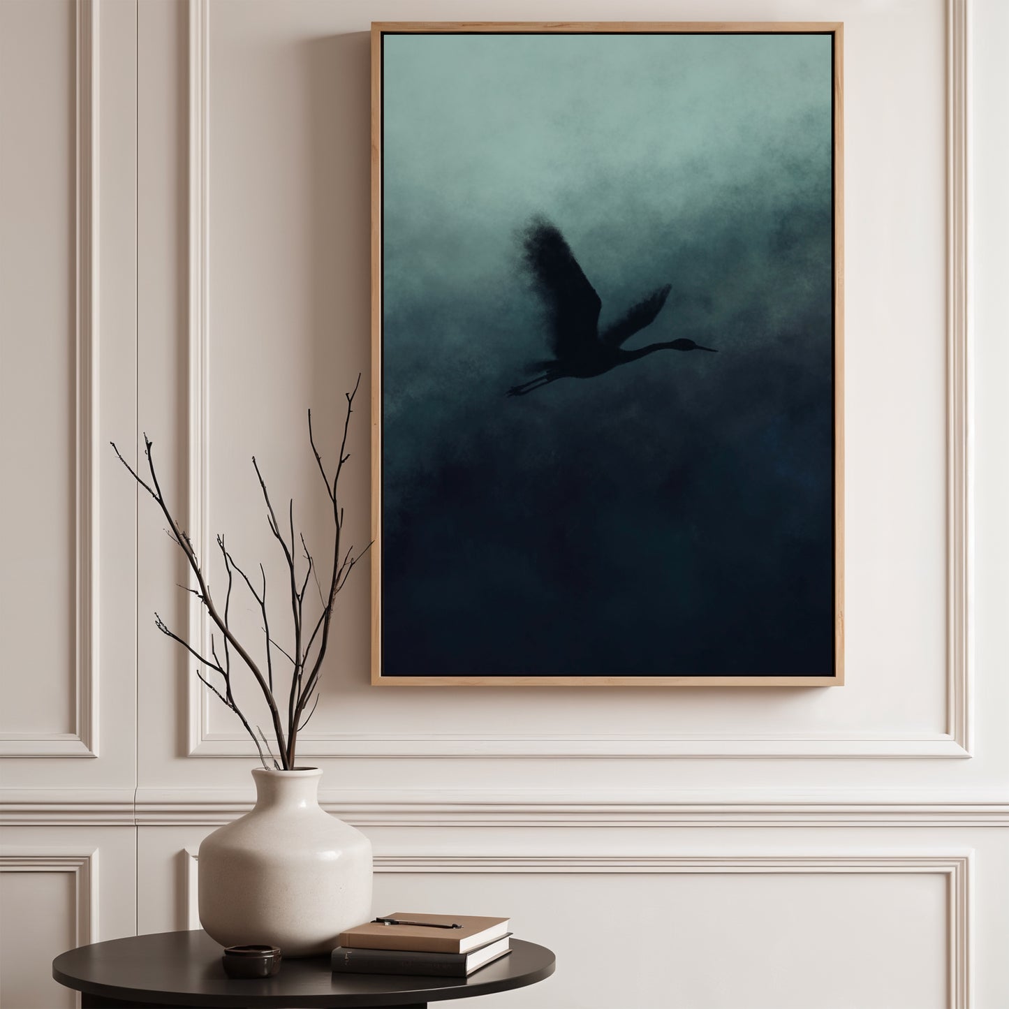 Blue Mist Framed Canvas