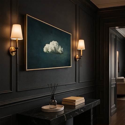 Weightless Cloud Framed Canvas