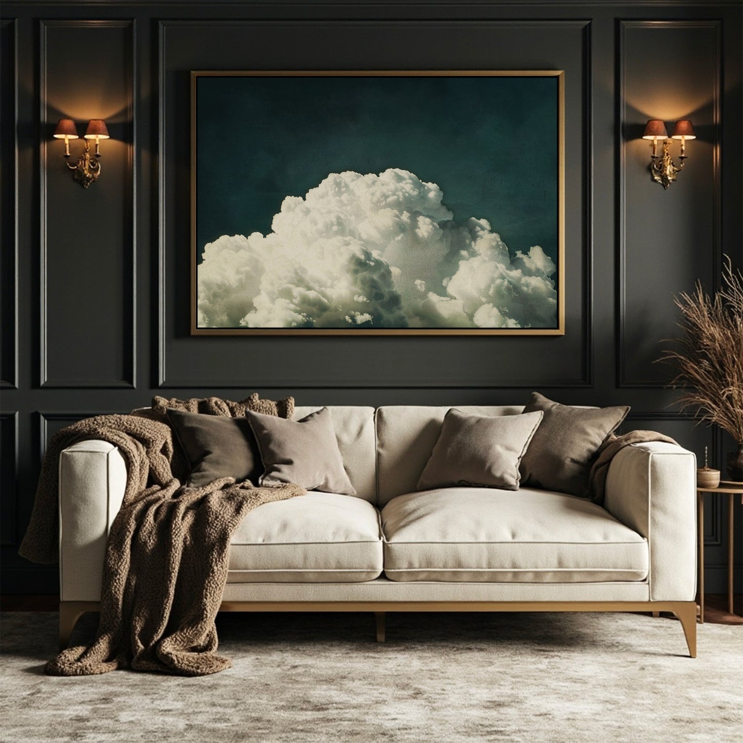 Boundless Cloud Framed Canvas