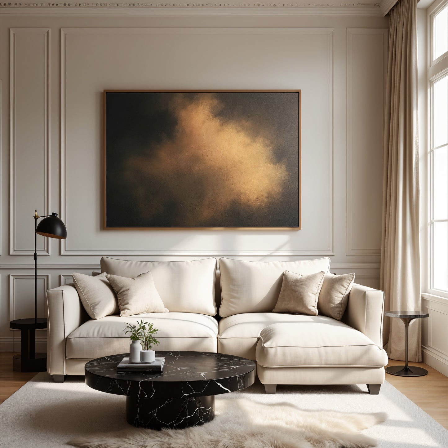 Bronze Ember Framed Canvas