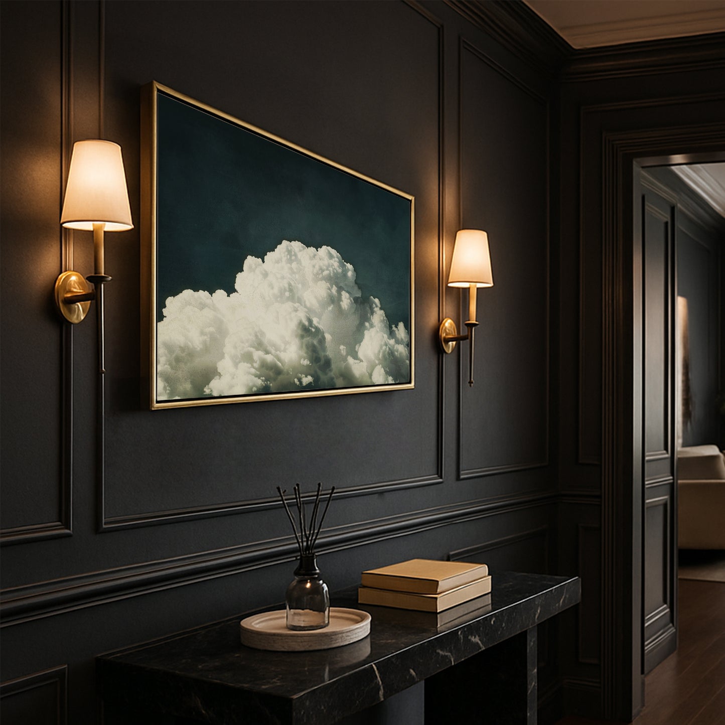 Boundless Cloud Framed Canvas